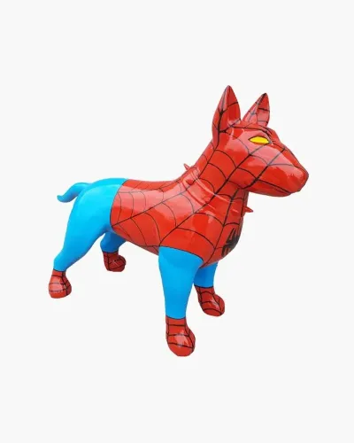 bull terrier spider man - Déco et Artisanat - 1