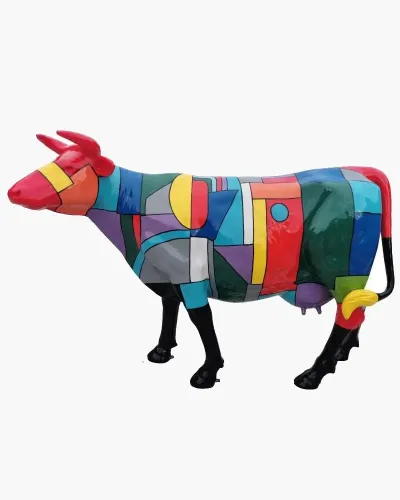Vache KANDISKY - Déco et Artisanat - 1