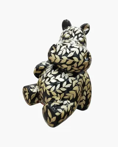 Hippopotame assis L HINDI - Déco et Artisanat - 1