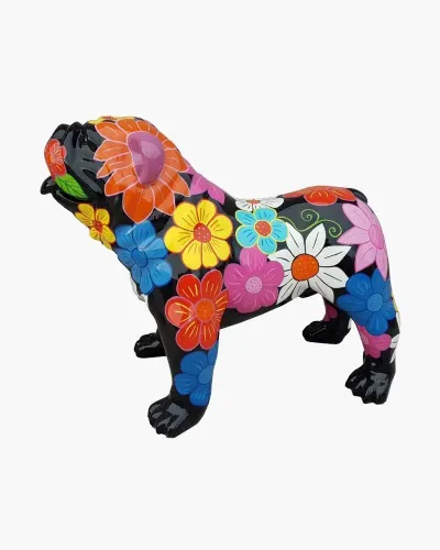 Bulldog FLEURS - Déco et Artisanat - 1