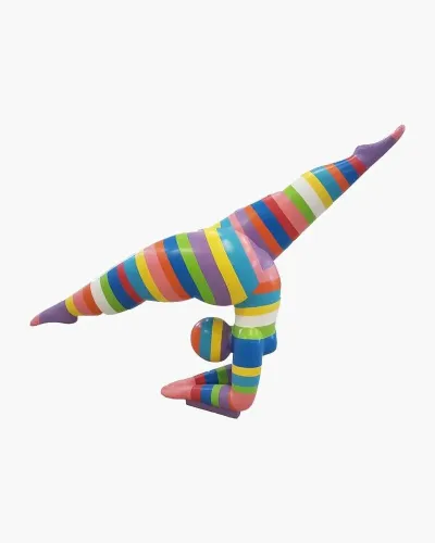 STRIPED female acrobat in polyester resin resistant to frost, rain and sun. Déco et Artisanat - 1