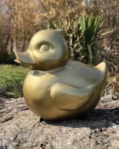 Canard S en résine polyester résistant au gel, pluie et au soleil. Déco et Artisanat - 1