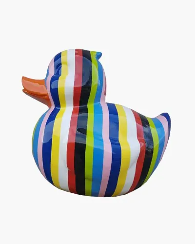 Canard RAYE L en résine polyester résistant au gel, pluie et au soleil. Déco et Artisanat - 1