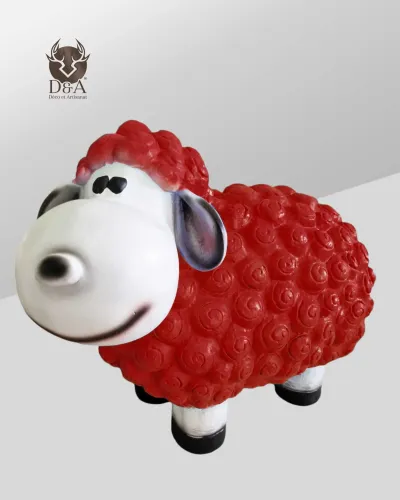 Resin Design Statue of a Sheep to customize | Déco et Artisanat