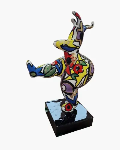 Woman dancer FLOWERS L in polyester resin resistant to frost, rain and sun. Déco et Artisanat - 1