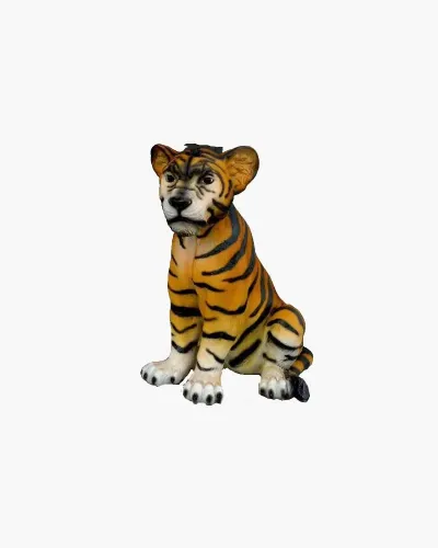 Tigre assis réaliste - Déco et Artisanat - 1