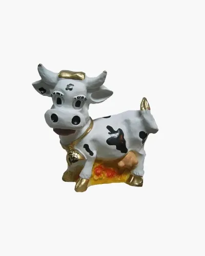 Vache avec cloche réaliste - Déco et Artisanat - 1