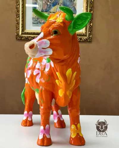 Vache FLEURS - Déco et Artisanat - 1