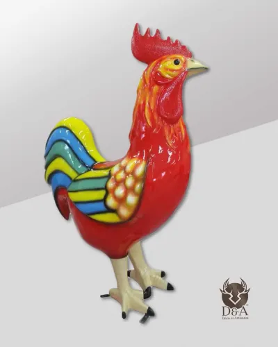 Coq Géant coloré - Déco et Artisanat - 1