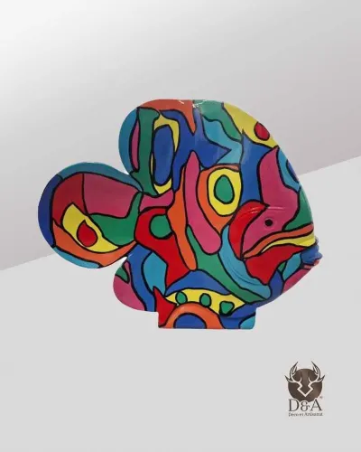 Poisson ABSTRACT en résine polyester résistant au gel, pluie et au soleil.