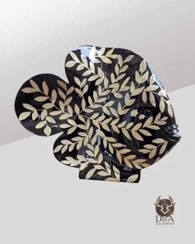 Poisson HINDI en résine polyester résistant au gel, pluie et au soleil.