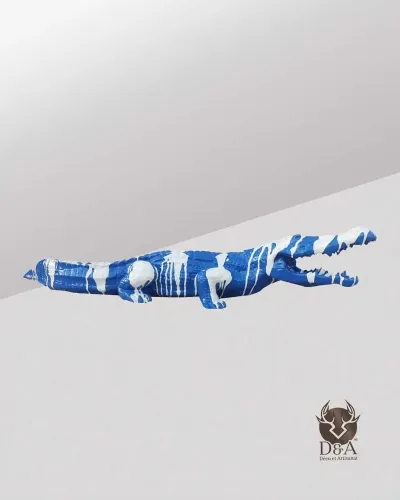 Crocodile TRASH L Bicolore - Déco et Artisanat - 1