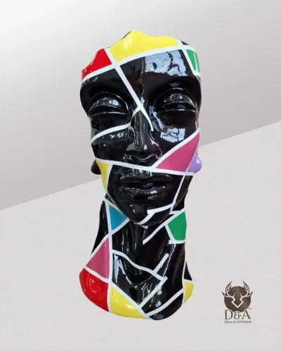 Busto Masculino Mosaico - Déco et Artisanat