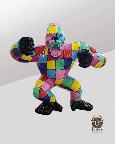 Gorila Furioso 3XL MULTICOLOR - Déco et Artisanat
