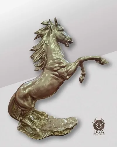 Tänzelndes silbernes Pferd - Déco et Artisanat - 1