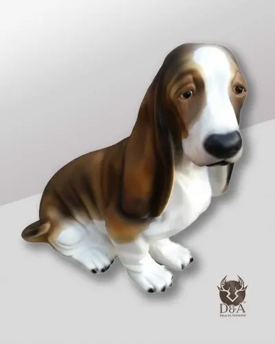 Realistic Sitting Basset Hound Déco et Artisanat - 1