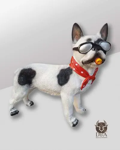 French bulldog standing with a cigar Déco et Artisanat - 1
