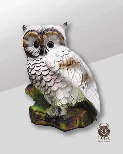 Hibou blanc réaliste - déco et artisanat