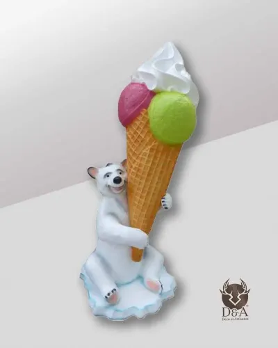 Ours avec glace XL - Déco et Artisanat - 1