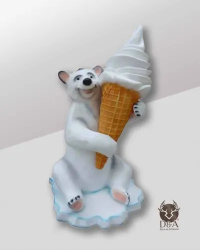 Ours avec glace à l'italienne - Déco et Artisanat - 1