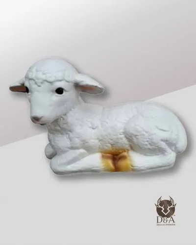 cordeiro deitado Déco et Artisanat - 1