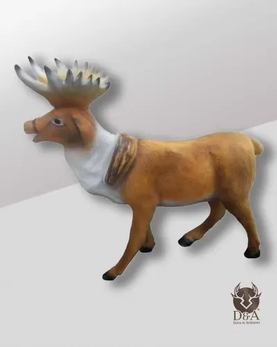 Renne debout réaliste