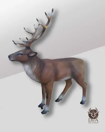 Full size standing deer Déco et Artisanat - 1