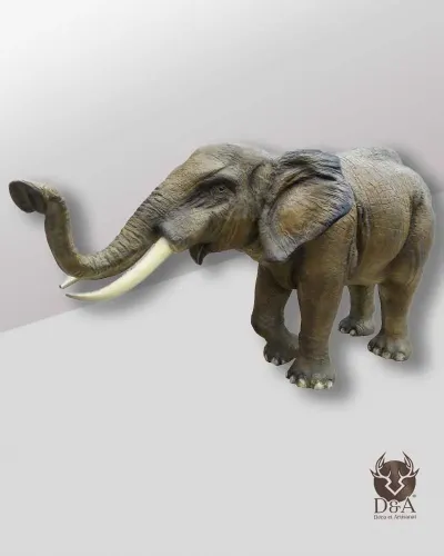 Eléphant 3XL avec tête droite réaliste Déco et Artisanat - 1
