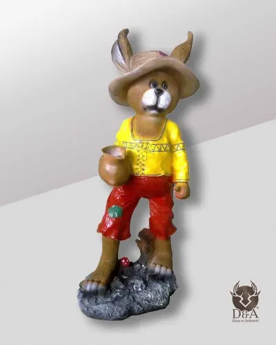 coelho com chapéu Déco et Artisanat - 1