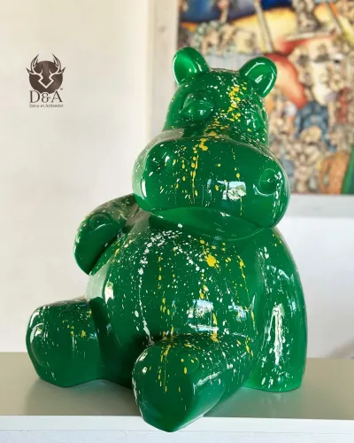 Hippopotame assis L C.ROL Splash - Déco et Artisanat - 2