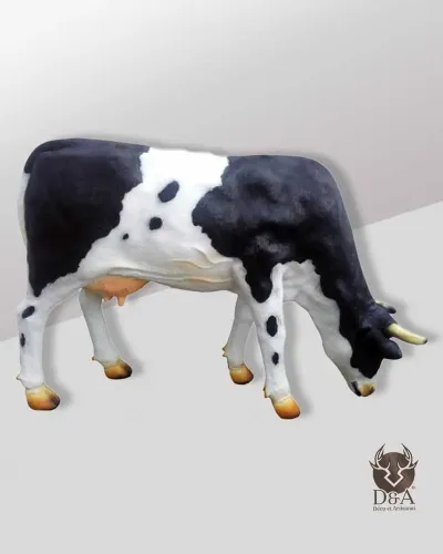 Vache tête baissée - Déco et Artisanat - 1