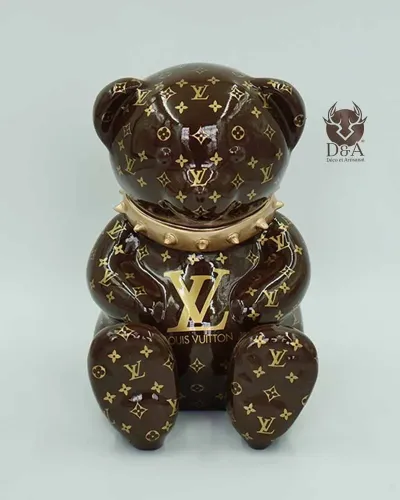 Ourson M Collier Louis Vuitton Monogrammes - Déco et Artisanat - 1