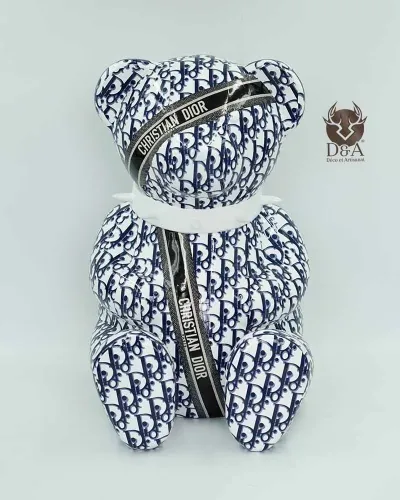 Ourson M Collier Christian Dior - Déco et Artisanat - 3