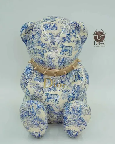 Ourson M Collier Dior - Déco et Artisanat - 1