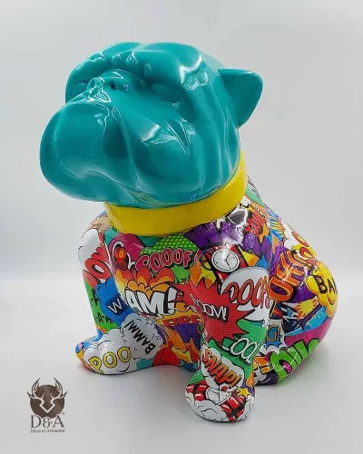 Bulldog L Design Pop Art - Déco et Artisanat - 1