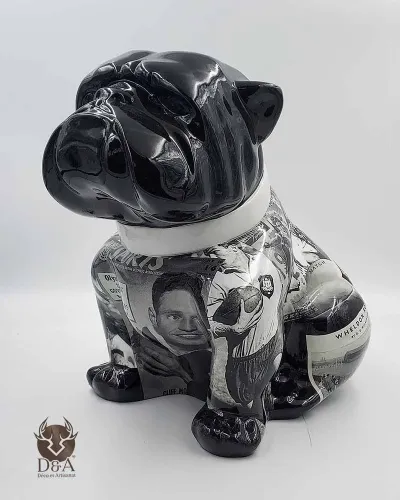 Bouledogue L Design Rugby - Déco et Artisanat - 1
