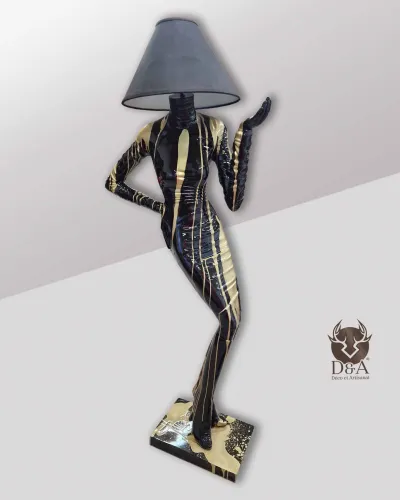 Trash Lamppost Woman Silhouette Déco et Artisanat - 1