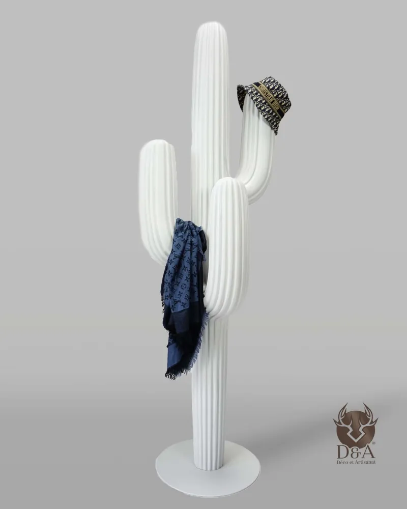 Appendiabiti Da Terra Moderno Appendiabiti A Forma Di Cactus - 180 Cm, 17 Ganci, Design Moderno E Originale Mobile Bagno