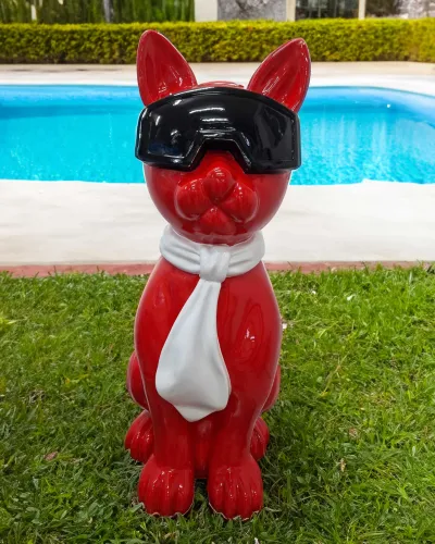 Kat met bril en stropdas - XXL Déco et Artisanat - 1