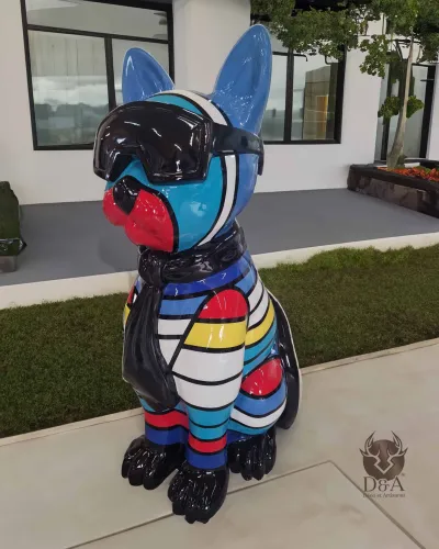 Kat met bril en XXL stropdas Rykiel Déco et Artisanat - 1