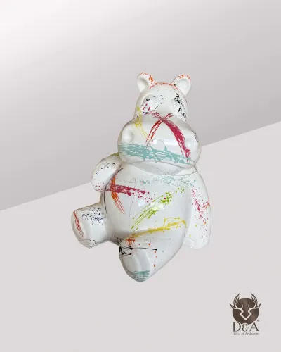 Nijlpaard zittend XL Splash Déco et Artisanat - 1