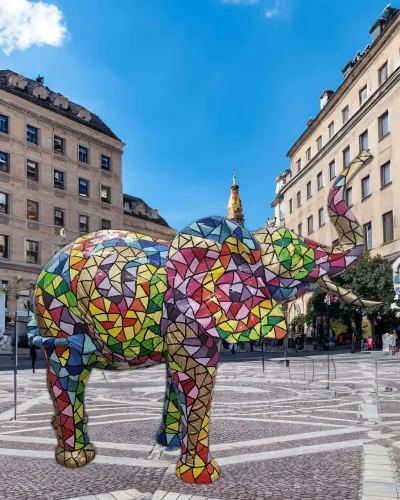 Elefantenmosaik Déco et Artisanat - 1