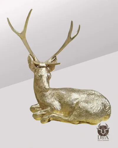 Hirsch liegend M Déco et Artisanat - 1