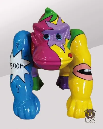 Animais | Estátua de resina e escultura de um Gorilla S POP ART