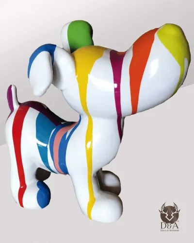 Hars dieren | Standbeeld van een Snoopi TRASH-hond in hars