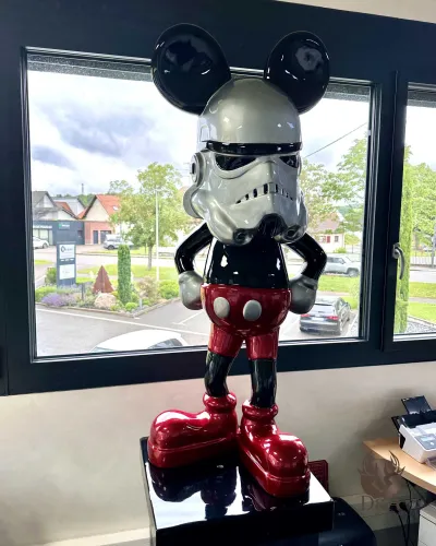 Estatua de resina de diseño Ratón Stormtrooper - Darth Vader