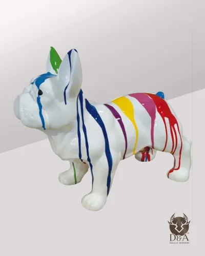Animales | Estatua y escultura de resina de un Bulldog Trash