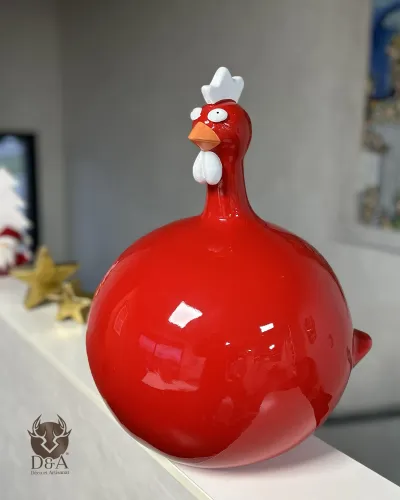 Animais | Estátua de resina e escultura de uma galinha XXL