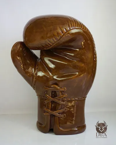 Guante de boxeo XL efecto bronce - decoración original