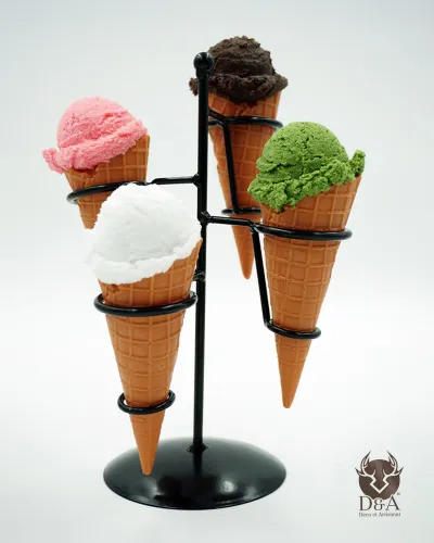 Supporto pubblicitario per gelato decorativo